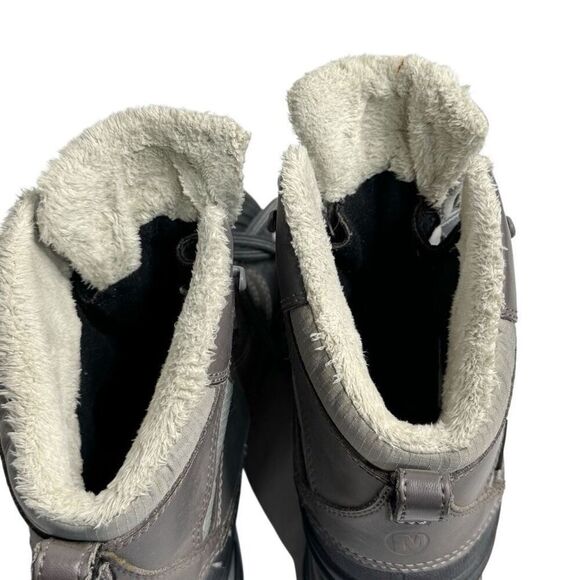 Merrell gray snowbound mid waterproof winter boots size 8.5 - Picture 10 of 15